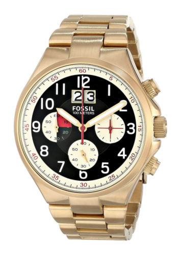 Bracelet de montre Fossil CH2911 Acier inoxydable Plaqué or 26mm